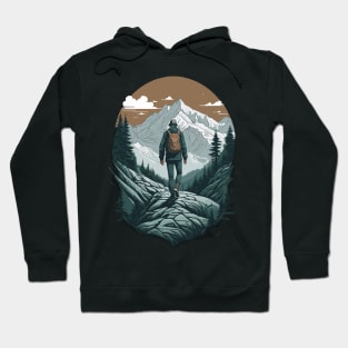 Hiking to the top Hoodie